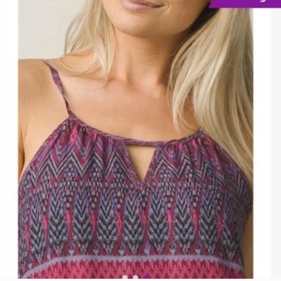 Prana Nari Dress in Black Cherry Laurel - Picture 2 of 7